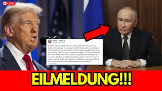 🚨 VOR 3 MINUTEN🚨Donald Trumps schockierende Nachricht an Wladimir Putin [upl. by Etiragram]