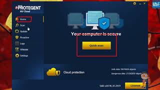 Protegent Antivirus  Downloading Installation amp User InterfaceEnglish [upl. by Burtie]