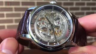 Oris Artelier Translucent Skeleton 734 7684 4051 LS 5 21 70FC [upl. by Ahsirtap]