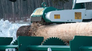 Extreme Biggest Wood Debarking at Sawmill Modern Machine Equipment [upl. by Aramad964]