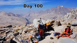 100 PCT  WOW 100 DAYS Long Climb Up Mather Pass [upl. by Anilesor]