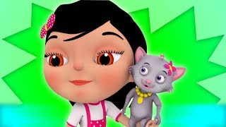 Meow Meow Billi Karti  म्याऊँ म्याऊँ  Hindi Nursery Rhymes  Hindi Rhymes  Kids Channel India [upl. by Johen86]