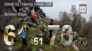 Climb 12  Day 3  Handy Crack  Birchen Edge  Peak District [upl. by Lilllie]