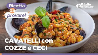 Cavatelli cozze e ceci 🍽️ – Primo di mare super saporito 🌊🤩😋 [upl. by Hinson777]