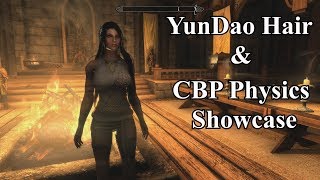 Skyrim SE  YunDao Hair and CBP Physics Showcase  SKSE64 2015 [upl. by Annawal]