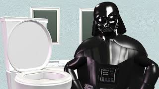 Star Wars  Darth Vader deleted Scene  Censored Bathroom Death Star Destruction Recreation [upl. by Yevrah]