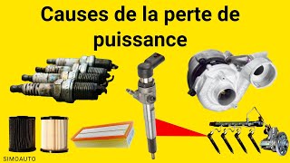 Quels sont les causes de la perte de puissance [upl. by Odranoel]