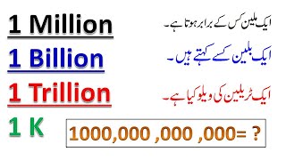 Meaning of MillionBillionTrillion in very easy way explained [upl. by Elrebmik779]