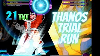 MvC2  Thanos Trial Run Combos [upl. by Ayita]