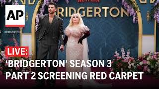 LIVE ‘Bridgerton’ season 3 part 2 screening red carpet [upl. by Maidie]