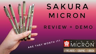 Best Fineliner Out There  Sakura Micron Pigma Pen Review  Reviews [upl. by Ieso989]