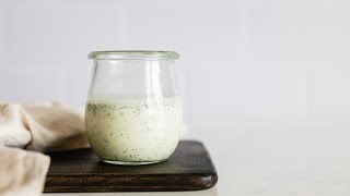 Greek Yogurt Dressing  easy healthy salad dressing [upl. by Meris]