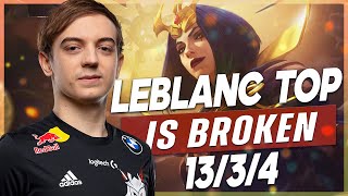 How I Became a Pro And How To Carry With LeBlanc Top In Challenger  G2 Caps [upl. by Yaner]