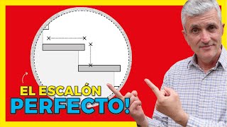 👌 ESCALERA PERFECTA Cuáles son las Medidas de un ESCALÓN seguro Probado [upl. by Saibot]