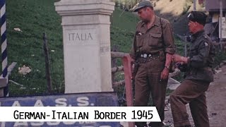 Brenner Pass  the former GermanItalian border in 1945 in color and HD [upl. by Welcy]