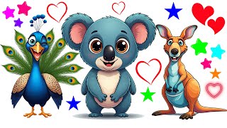 Discover Awesome amp Cute Animals 🐨🦘🌟 Fun Facts amp Adventures for Kids [upl. by Kcirdehs]