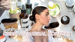 HOW TO SWITCH TO CLEAN ALL NATURAL NON TOXIC PRODUCTS  Beginners Guide Resources Greenwashing [upl. by Nosyrb252]