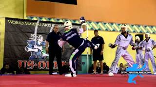 Robbie Lavoie vs Justin Ortiz  Mens Team Sparring Championship  US Open 2014 [upl. by Bugbee]