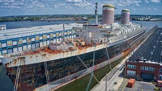 Historic US Ship  Bigger Than the Titanic  on Brink of Eviction After 25 Years Docked [upl. by Mingche]