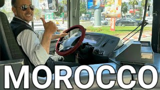 🇲🇦 AGADIR MOROCCO BUS DRIVE FROM AGADIR AIRPORT TO AGADIR CITY 4K HDR [upl. by Lynch416]