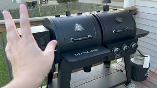 Pit Boss PB1230G Wood Pellet and Gas Combo Grill Review [upl. by Kirt]