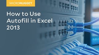 MicroNugget How to Use Autofill in Excel 2013 [upl. by Egbert]