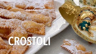 How to make Crostoli aka Chiacchiere Napoletane [upl. by Odrude919]