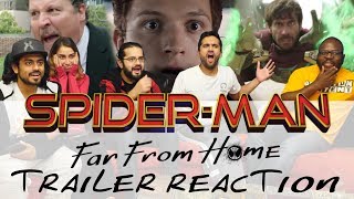 SPIDERMAN FAR FROM HOME  Official Trailer  Group Reaction [upl. by Sophi]