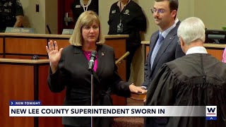 Denise Carlin sworn in as Lee County Schools superintendent [upl. by Gellman]