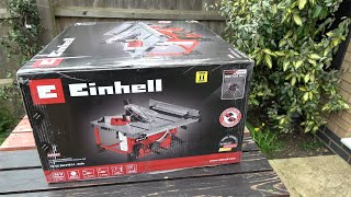 Einhell PCX 36V 2x18V 210mm Table Saw Unboxing [upl. by Loggia]