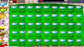 Plants vs Zombies  SNOW PEA VS ALL OUT ZOMBIES  PUZZLE Last Stand Day Gameplay [upl. by Ahsineb286]