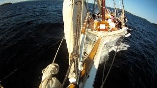 Schooner Deckhands Day  Life Aboard Tall Ship Mary Day [upl. by Nitsud724]