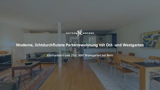 Neu im Verkauf Moderne lichtdurchflutete Parterrewohnung mit Ost und Westgarten in Bremgarten [upl. by Aden]