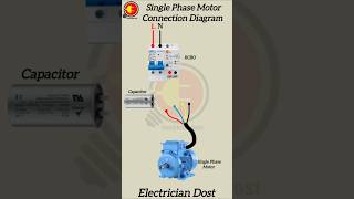 RCBO Single Phase Motor connection viral rcbo motor ytshorts shorts [upl. by Munson]