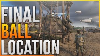 CoD WWII  3rd and FINAL Gridiron Ball LOCATION in Headquarters ALL GRIDIRON LOCATIONS HQ [upl. by Key]