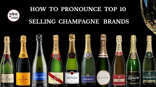 How to pronounce top selling Champagne brands correctly Moet Chandon Veuve Clicquot and more [upl. by Schmeltzer]