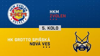 5kolo semifinále HKM Zvolen  HK GROTTO Spišská Nová Ves HIGHLIGHTS [upl. by Nitnert]