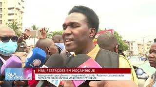 Moçambique sob tensão durante manifestação  Fala CV  Noticiais Internacionais [upl. by Airtemad]