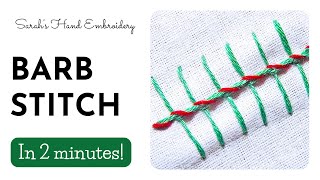 How to do Barb Stitch [upl. by Dorlisa]