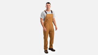 Berne® Mens Highland Flex Unlined Duck Bib Overall [upl. by Placeeda]