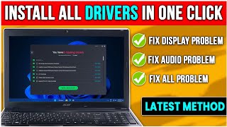 How to Install All Drivers in One Click  PCLaptop 2024🤯Fix All Issues ✨2 Ways to Install🖥️💻 [upl. by Elleinnad743]