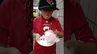 Trying the cotton candy burrito at state farm stadium nfl arizonacardinals [upl. by Redienhcs]