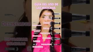 🌺Guía del uso de las brochas de maquillaje 🌺makeup [upl. by Cornie]