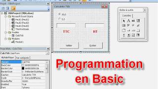 Découvrir VBA en construisant une calculette TVA vidéo24 [upl. by Edroi]