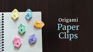 How To Make Origami Paper Clips Simple Paper Clips Easy To Make [upl. by Crockett851]