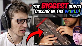 HOW IS THIS POSSIBLE  the biggest shred collab song in the world IV REACTION [upl. by Weaver]