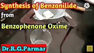 Synthesis of Benzanilide from Benzophenone oxime  Recrystallization [upl. by Sliwa684]