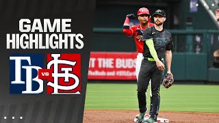 Rays vs Cardinals Game Highlights 8724  MLB Highlights [upl. by Lanita]