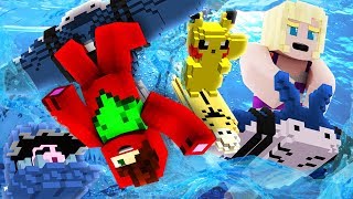 Pokemon Ultra Sun and Moon Episode 6 ► MANTINE SURFING EXTRAVAGANZA Minecraft Pokemon Roleplay [upl. by Annahsad609]