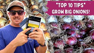 TOP 10 ONION TIPS  How to Grow Big Onions [upl. by Levins]